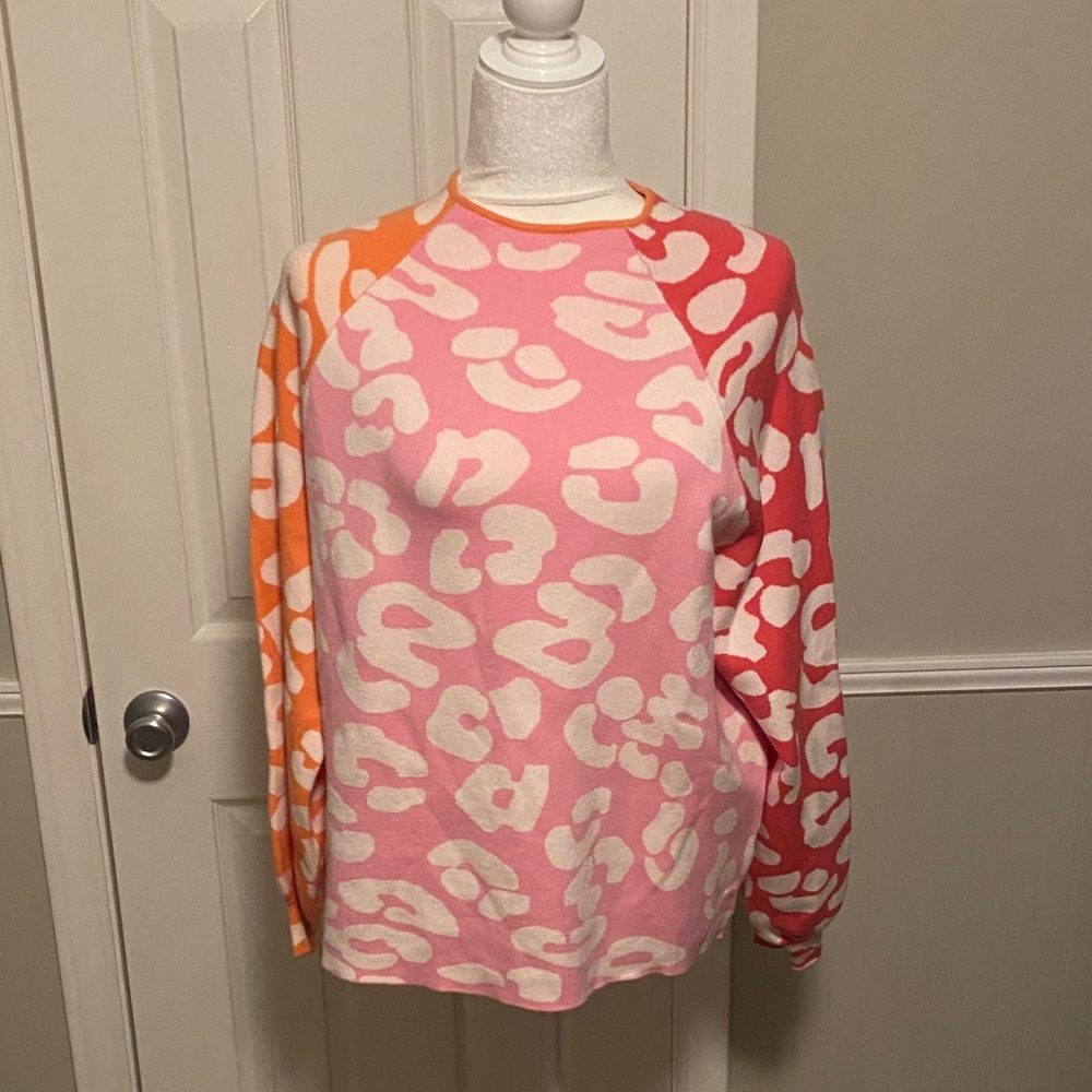 Fate Pink and Orange Sweater